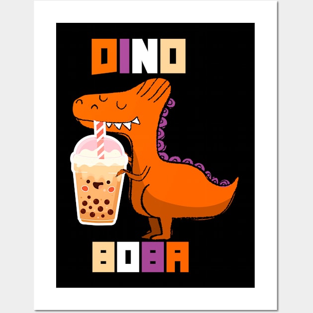 DINO BOBA funny Wall Art by Trendy_Designs